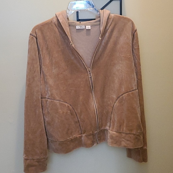 Cato Velour Hoodie - Picture 1 of 6